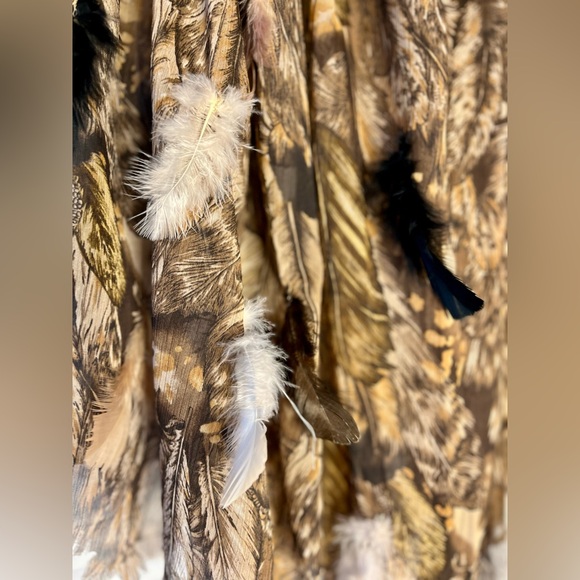 Elegant Feathered A-Line Skirt size 2x-3x - Picture 3 of 12